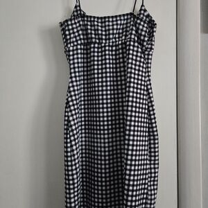 Black and White Checkered Dress